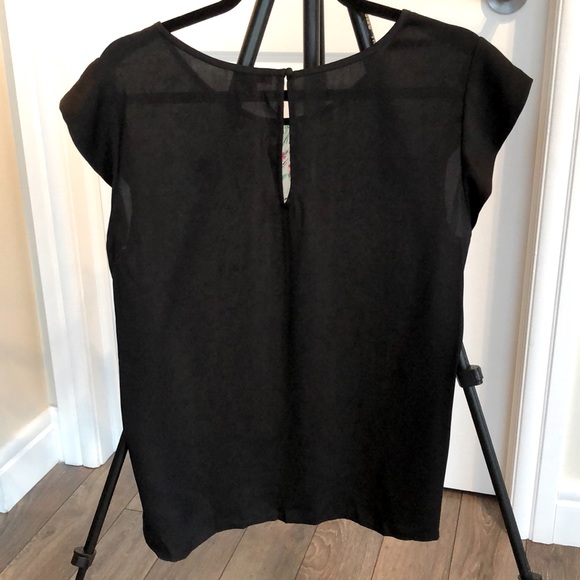 JOIE floral colour-block Silk Top - Picture 2 of 5